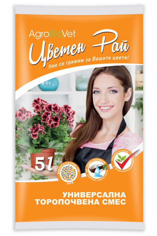 Универсална торопочвена смес с кокосови фибри